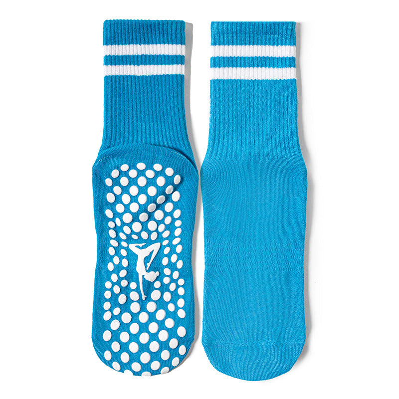 Non Slip Grip Socks For Pilates And Yoga - Blue
