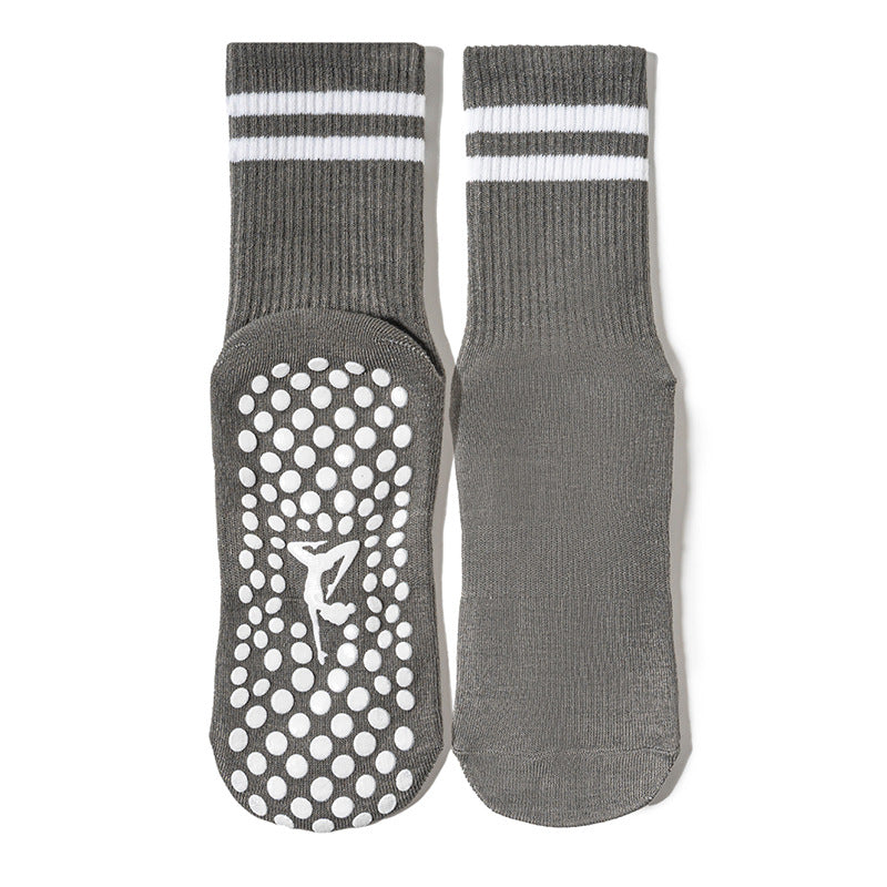 Non Slip Grip Socks For Pilates And Yoga - DarkGrey