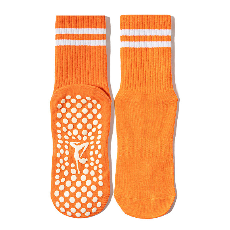 Non Slip Grip Socks For Pilates And Yoga - Orange