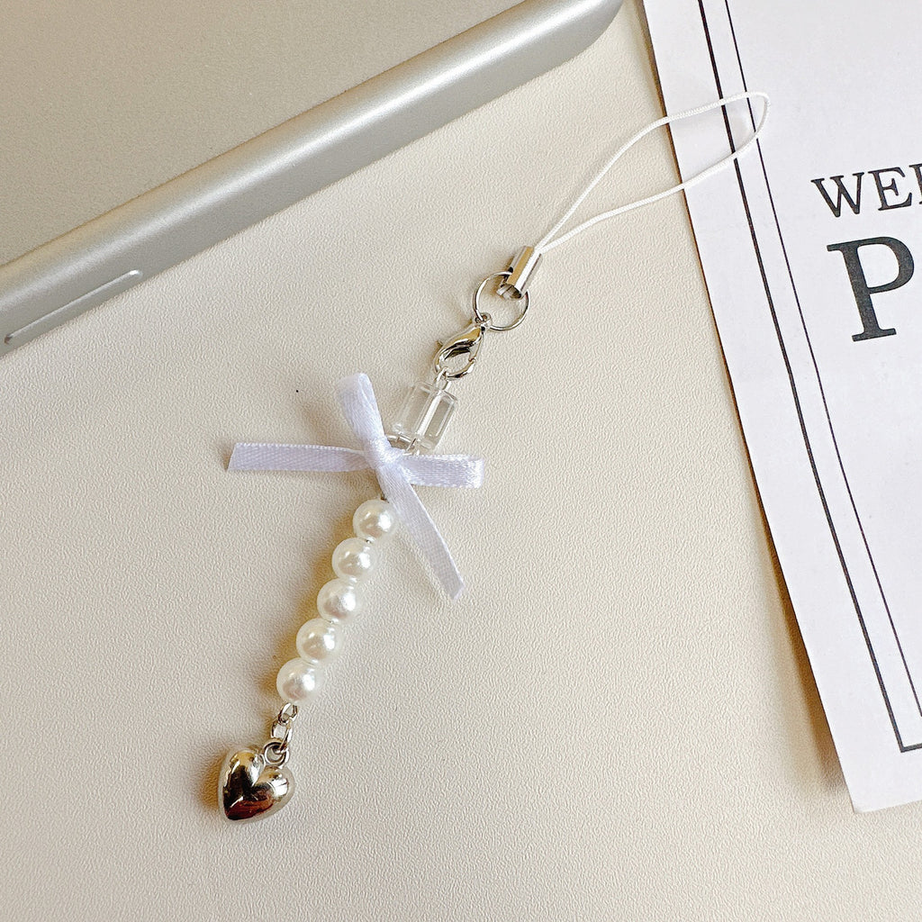 Crystal Bead Lucky Clover Phone Charm - Color_07