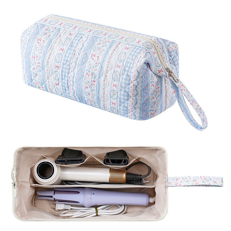 Quilted Hair Tool Pouch With Wrist Strap - Rabbit