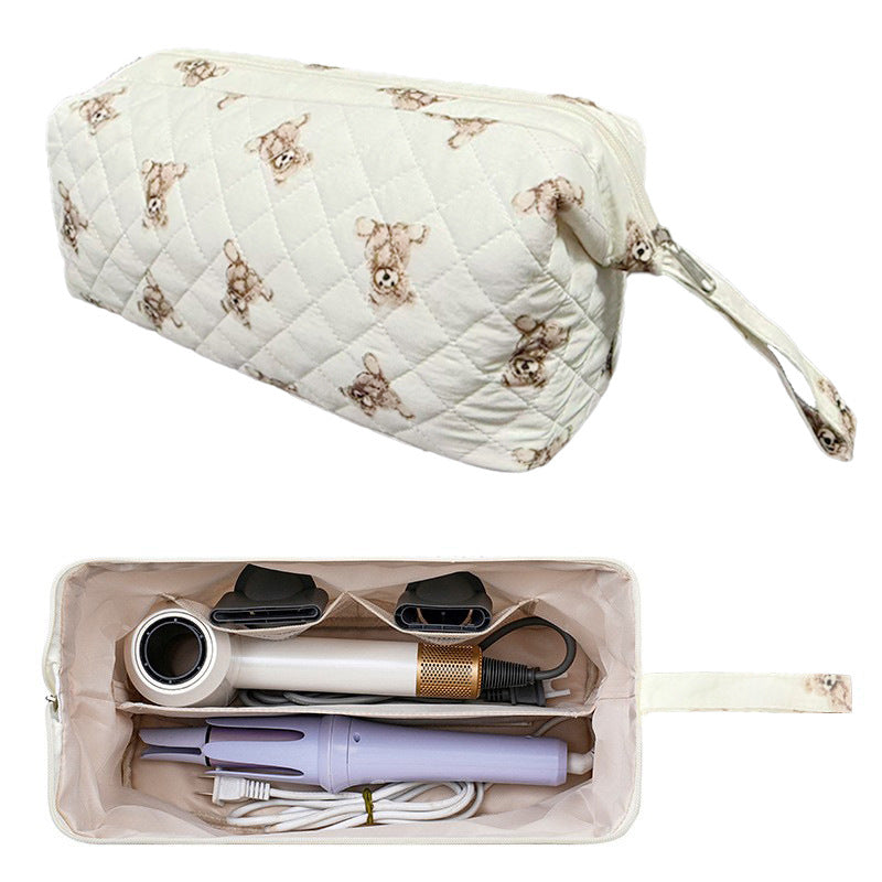 Quilted Hair Tool Pouch With Wrist Strap - ToyBear