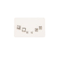 Square Crystal Stud Earring Set - Silvery