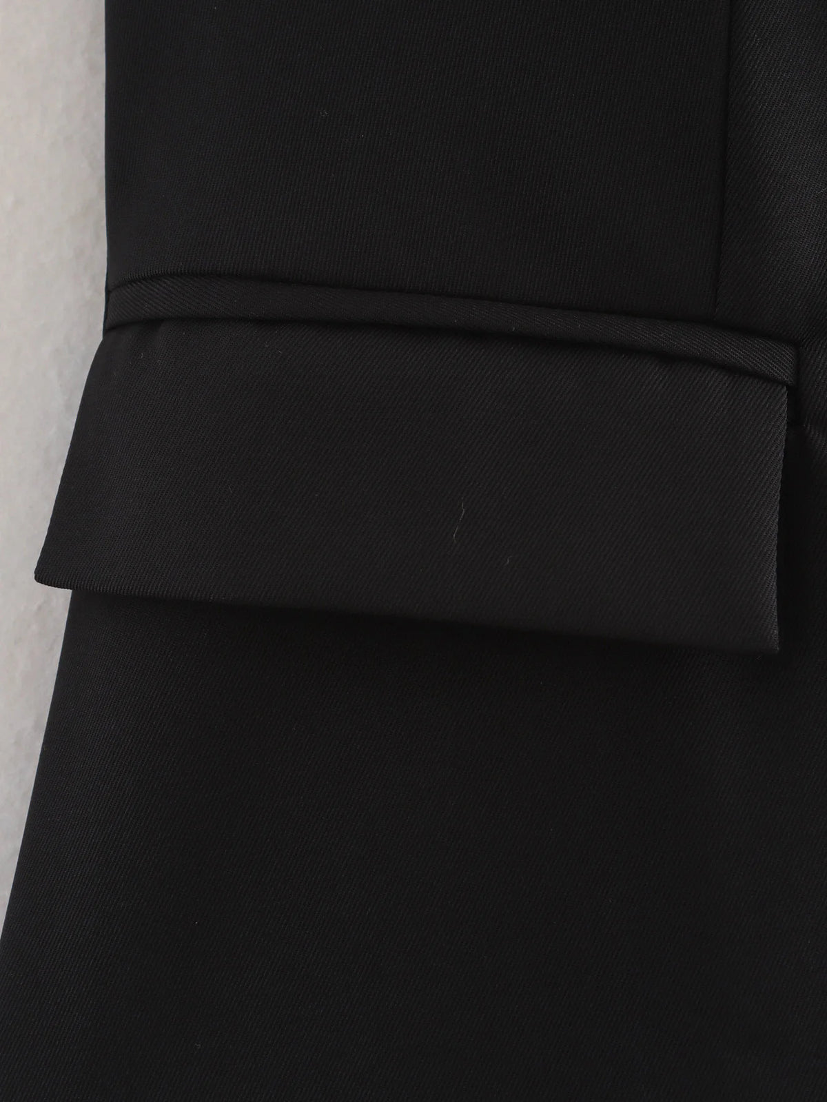 Tie Back Tailored V Neck Waistcoat - Black - 4