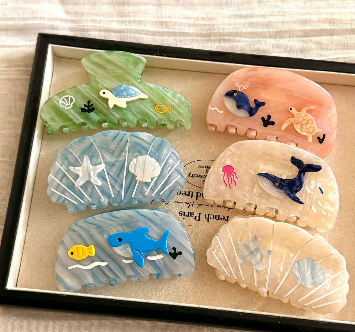 Sea Life Applique Hair Claw Clip - view 1