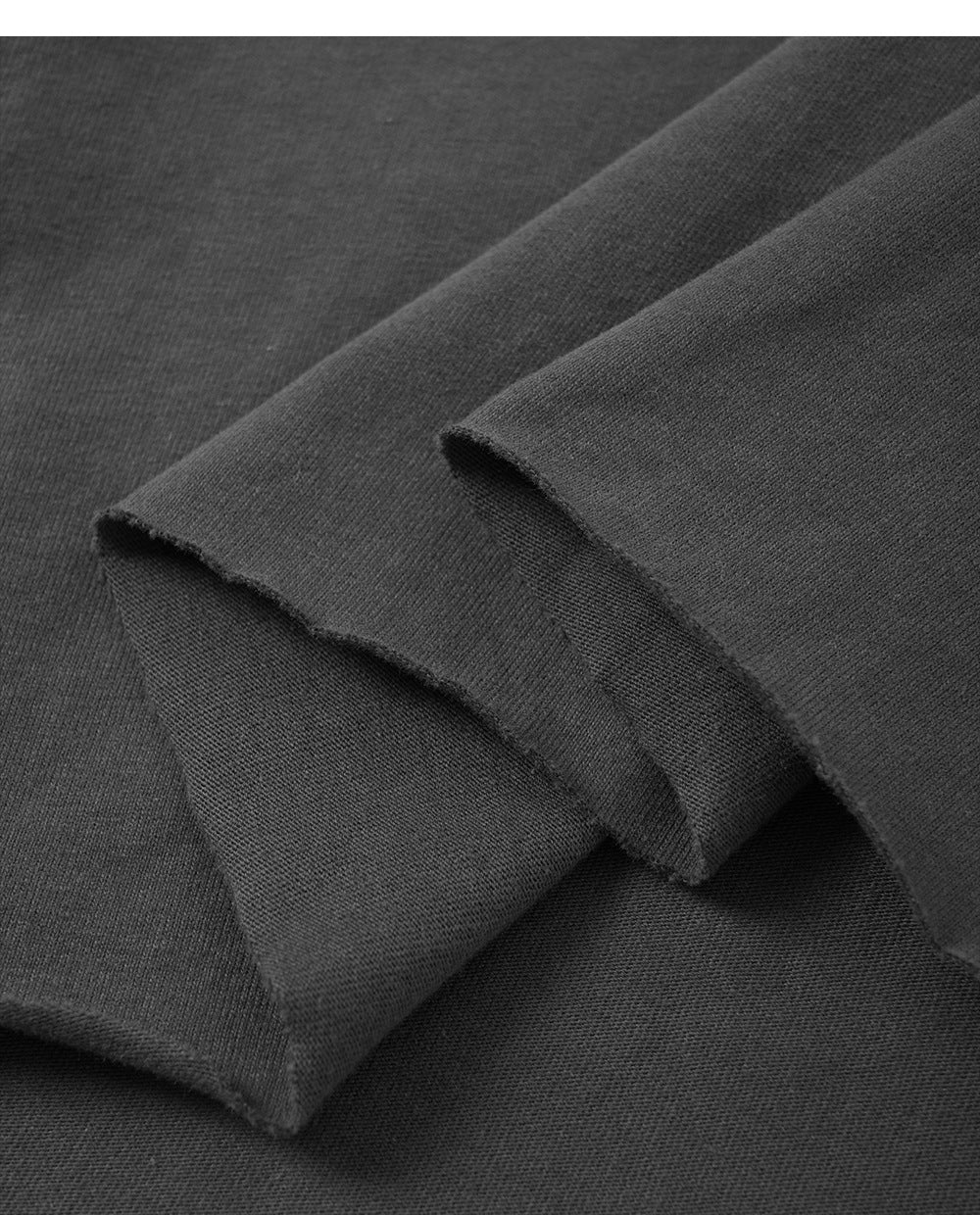 Oversized Boxy Cropped Workout Tee - Darkgrey - 2