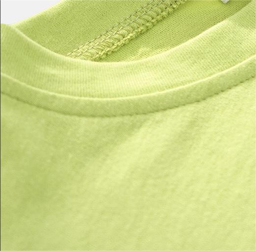 Oversized Boxy Cropped Workout Tee - green - 4