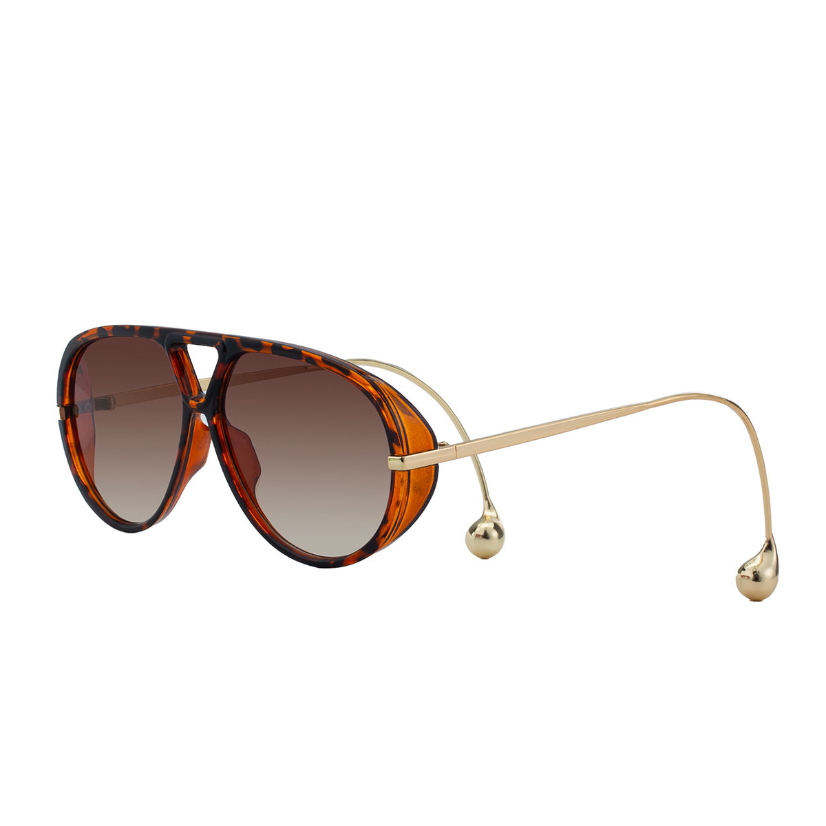 Retro Double Bridge Aviator Sunglasses - Decor