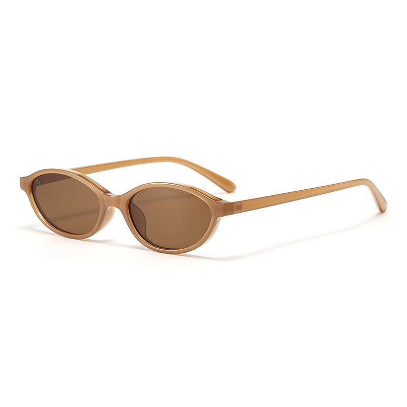 Compact Oval Lens Everyday Sunglasses - NO04