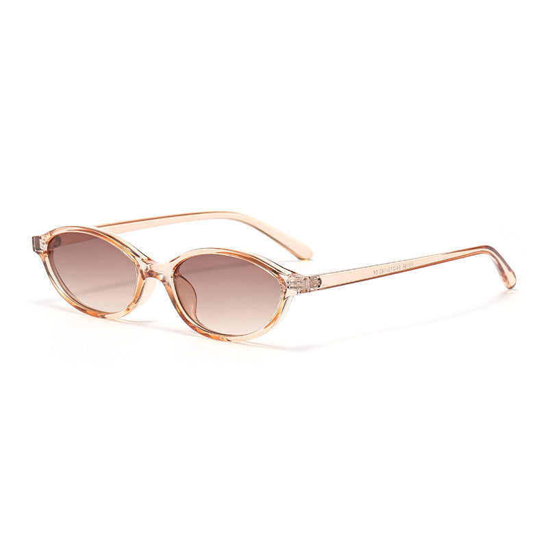 Compact Oval Lens Everyday Sunglasses - NO06