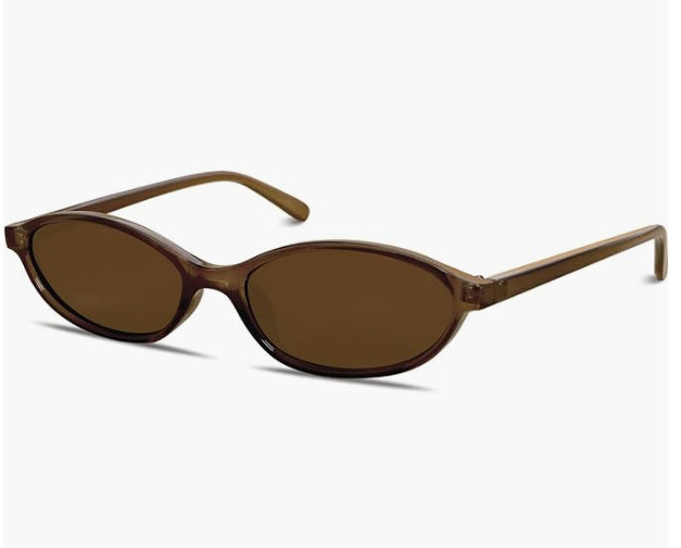 Compact Oval Lens Everyday Sunglasses - NO07