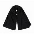 Confetti Dot Brushed Long Scarf - Black