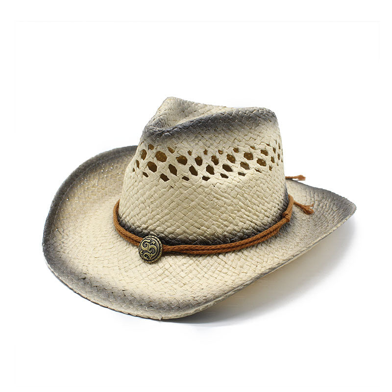 Painted Star Vented Straw Hat - Color_3
