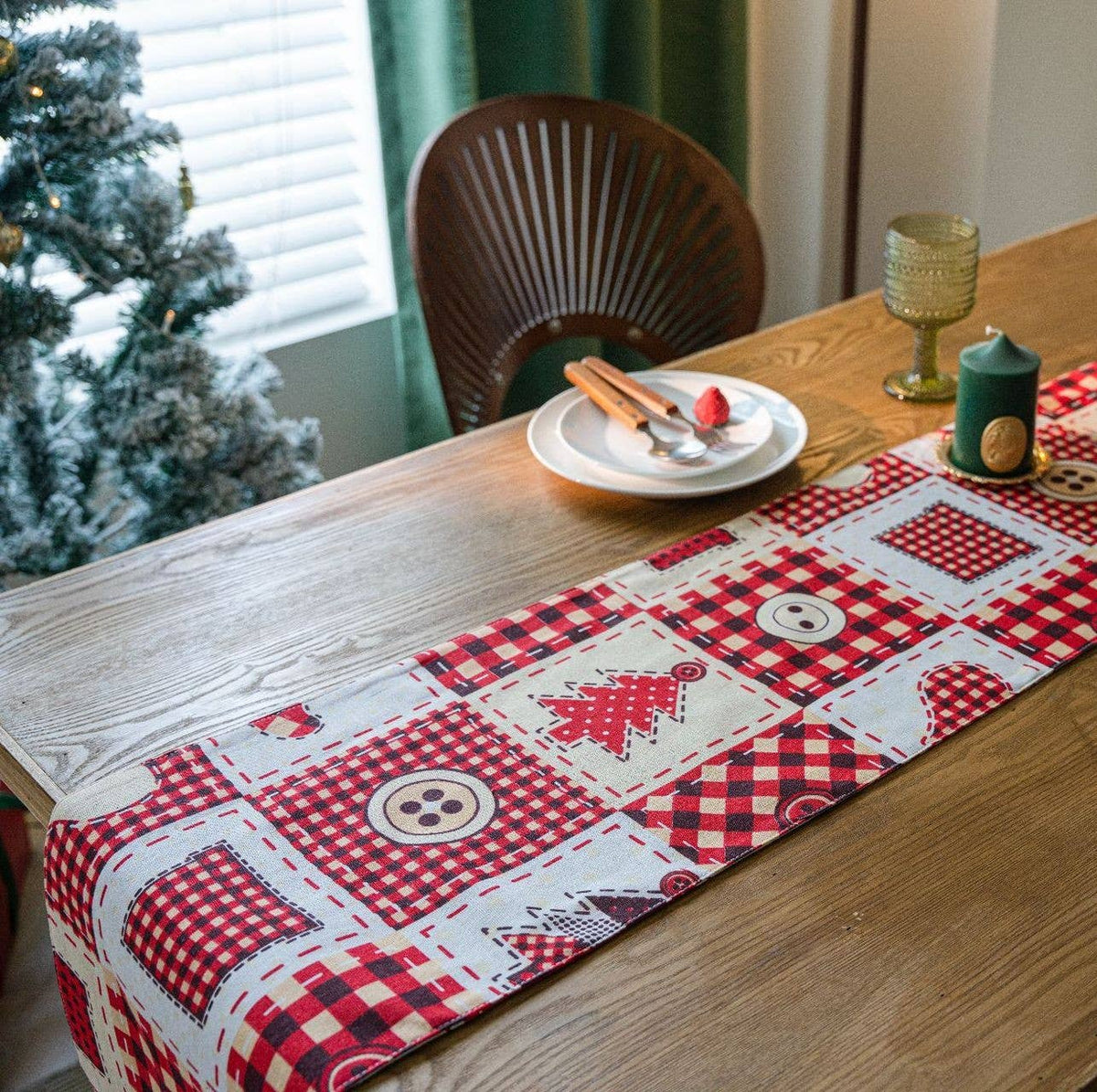 Christmas Table Runner in Festive Holiday Prints