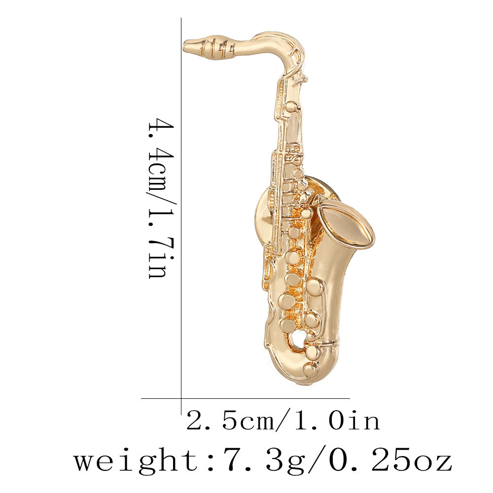Miniature Instrument Lapel Pin for Music Lovers - C1