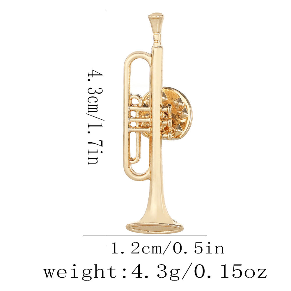 Miniature Instrument Lapel Pin for Music Lovers - C2