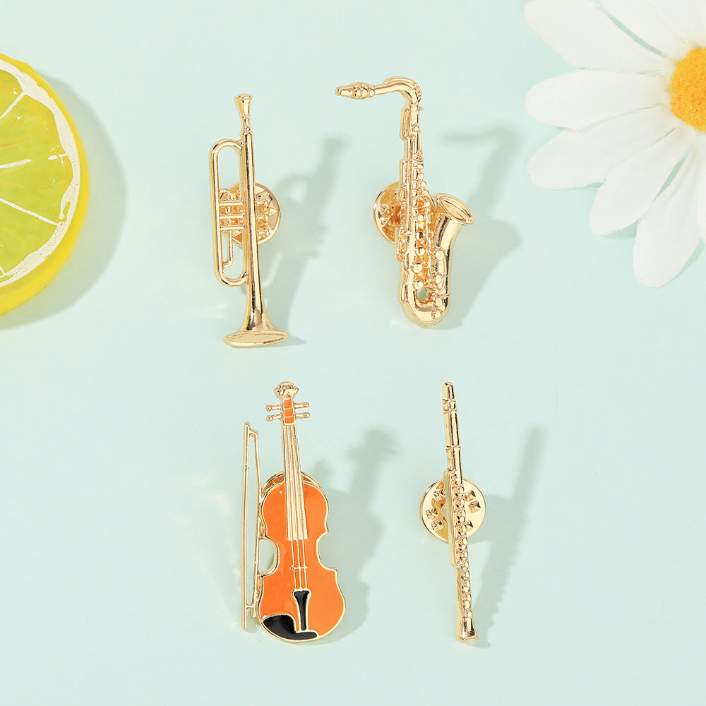 Miniature Instrument Lapel Pin for Music Lovers