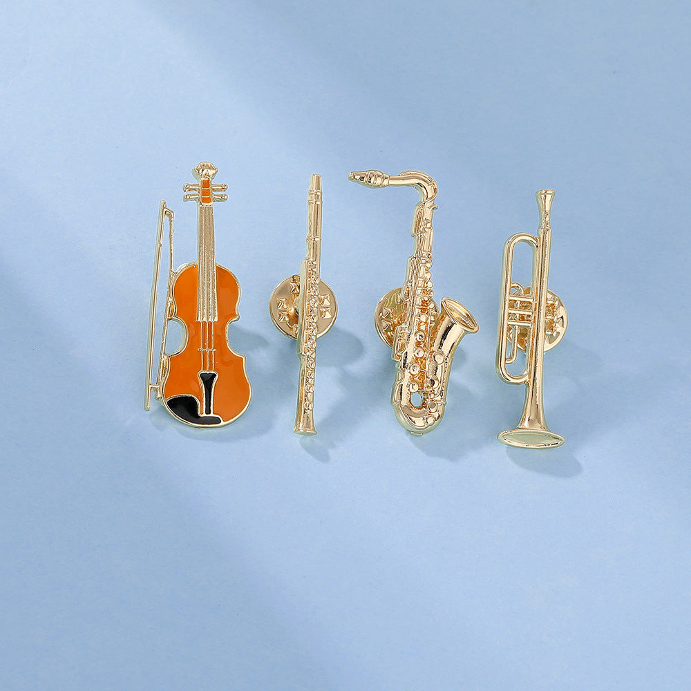 Miniature Instrument Lapel Pin for Music Lovers - view 1