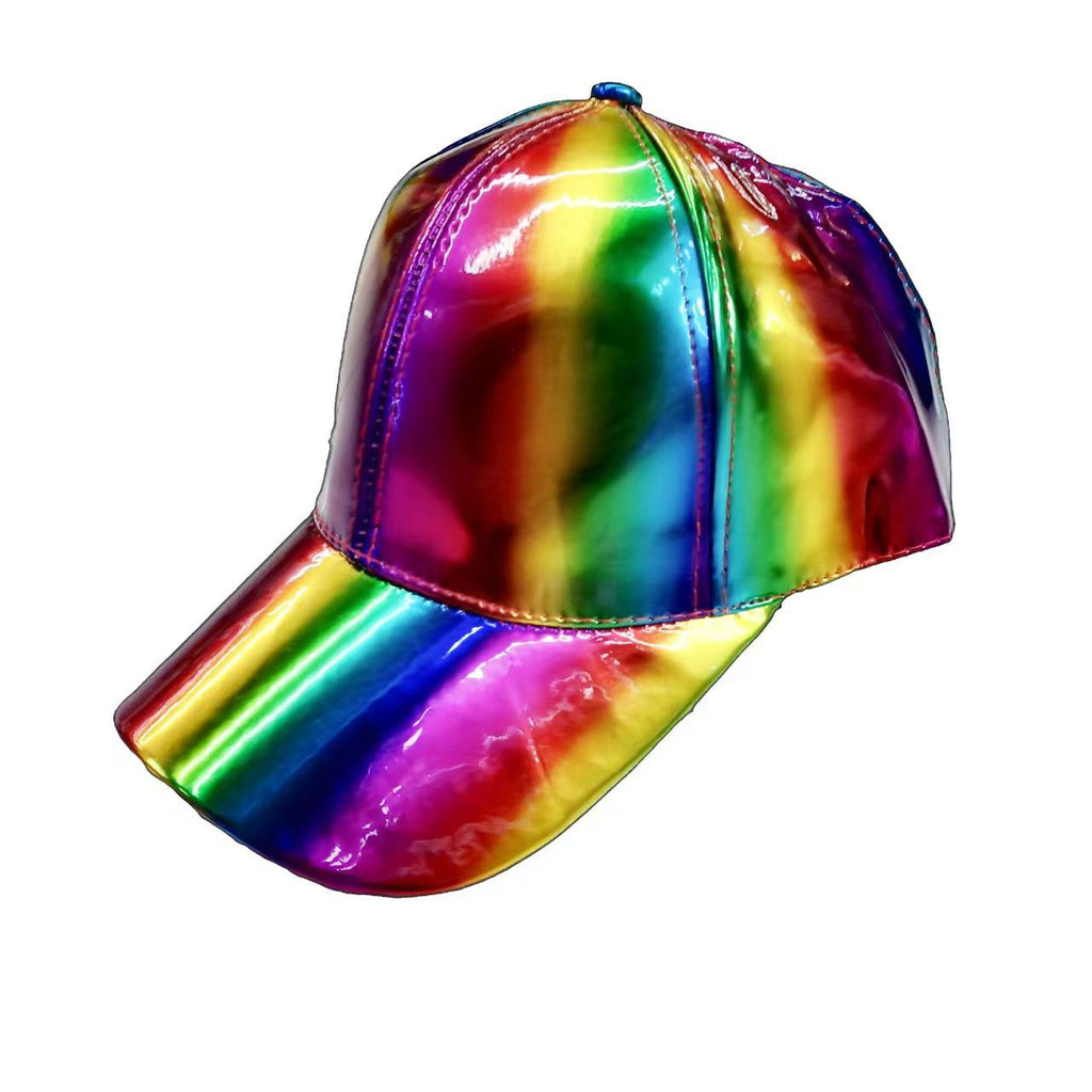 Iridescent Holographic Baseball Cap - Colorful - 1