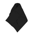Oversized Quilted Puffer Wrap Scarf - Black
