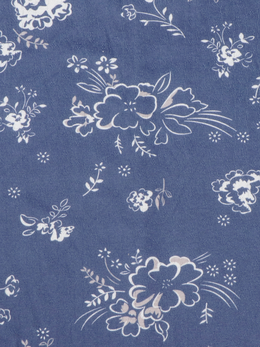 Ditsy Bloom Print Long Sleeve T-Shirt - Blue - 7