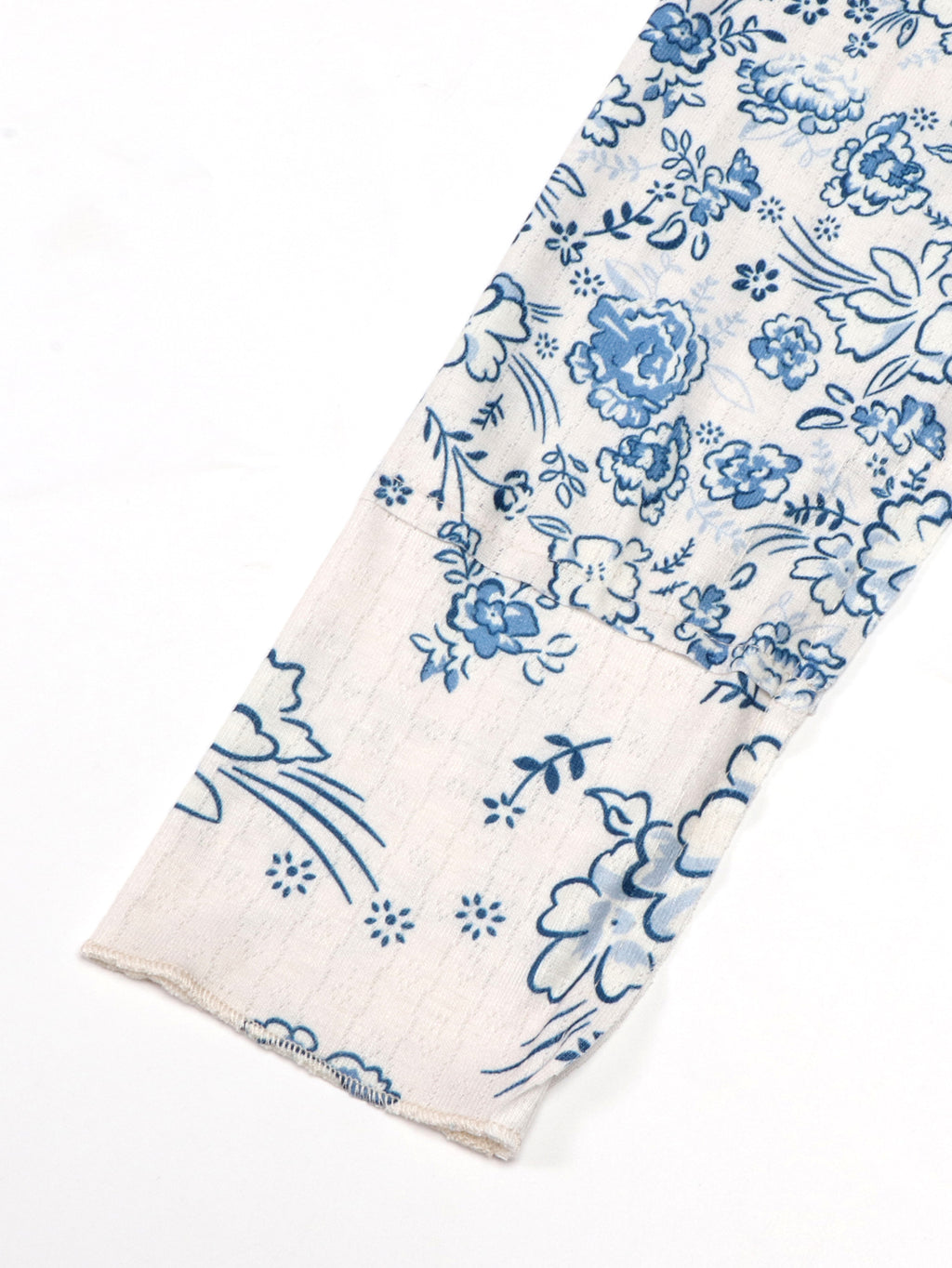 Ditsy Bloom Print Long Sleeve T-Shirt - White - 5