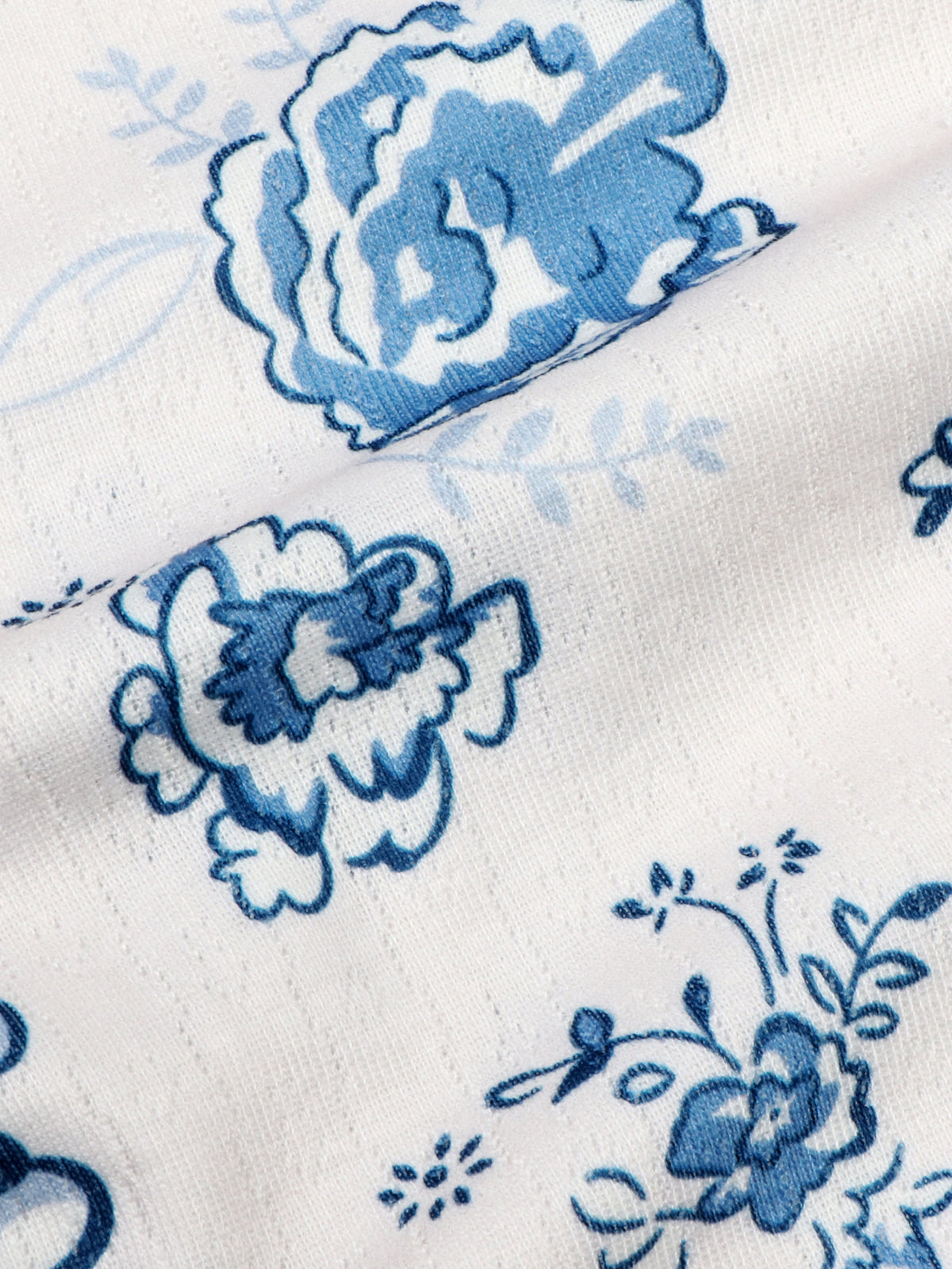 Ditsy Bloom Print Long Sleeve T-Shirt - White - 7