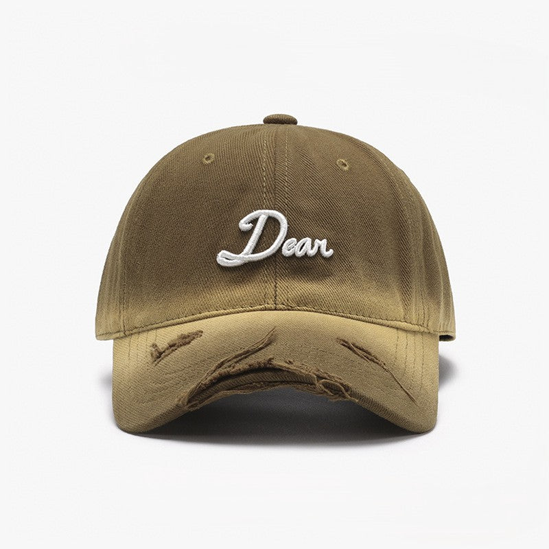 Gradient Wash Distressed Baseball Cap