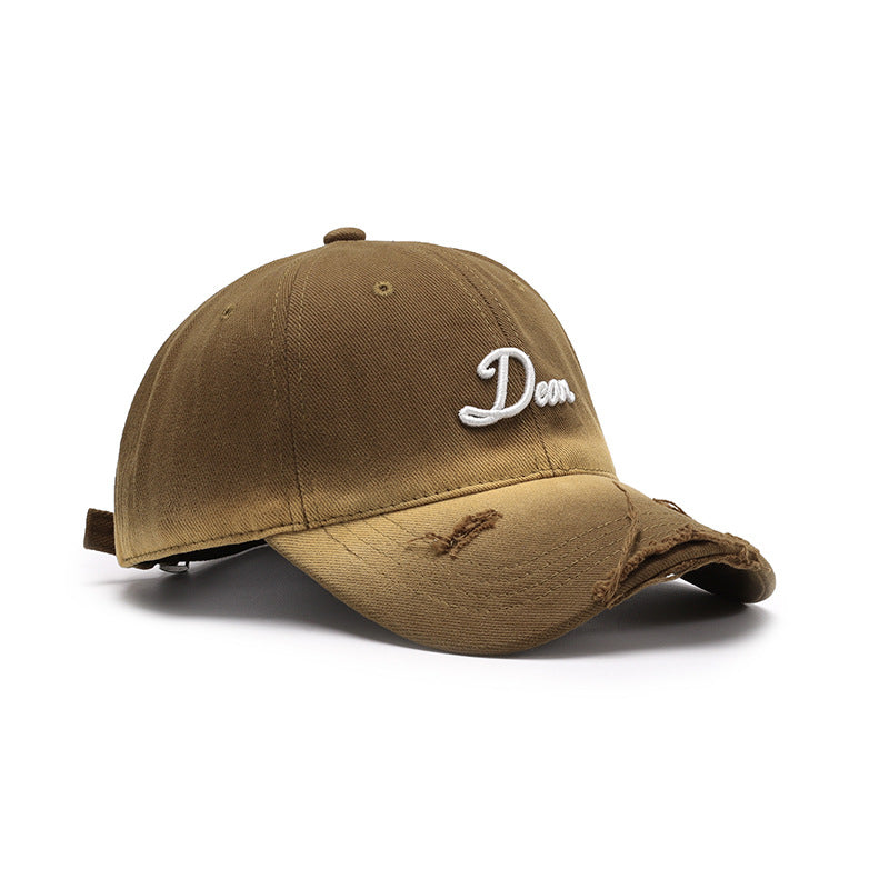 Gradient Wash Distressed Baseball Cap - view 1