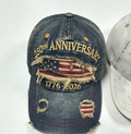Distressed Washed Patriotic Eagle Baseball Cap - Flag