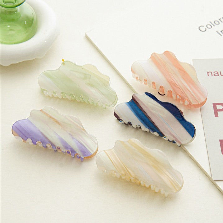 Marbled Cloud Shaped Hair Claw Clip