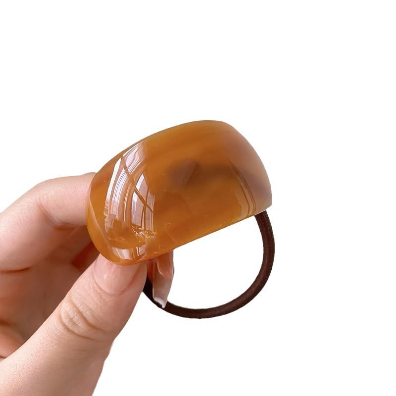 Curved Acetate Ponytail Cuff Hair Tie - view 1