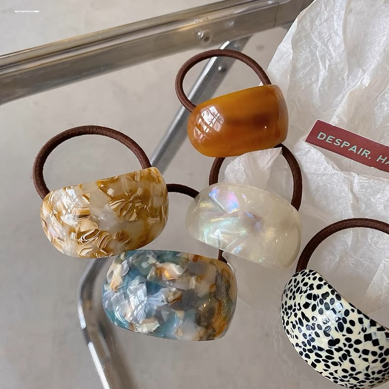 Curved Acetate Ponytail Cuff Hair Tie - view 2