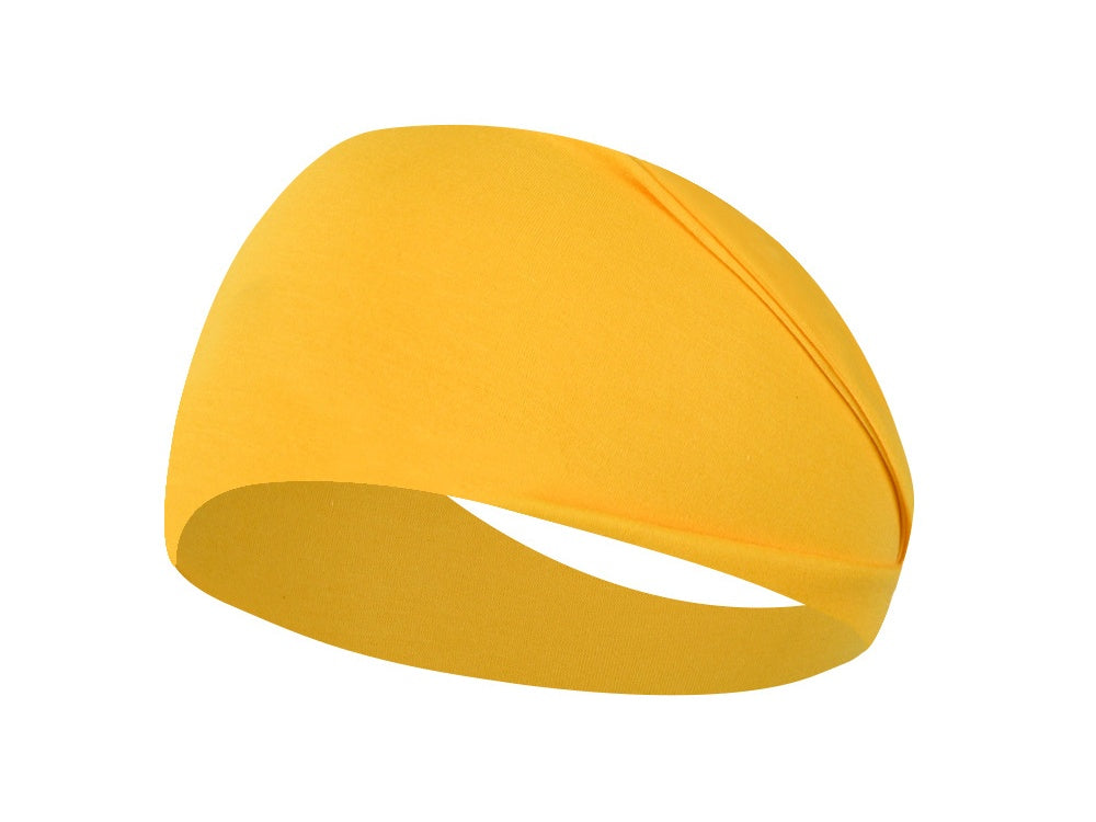 Solid Wide Elastic Yoga Sweatband - Color_02