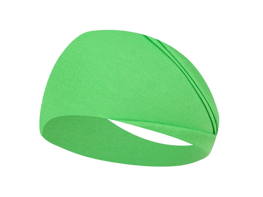 Solid Wide Elastic Yoga Sweatband - Color_12