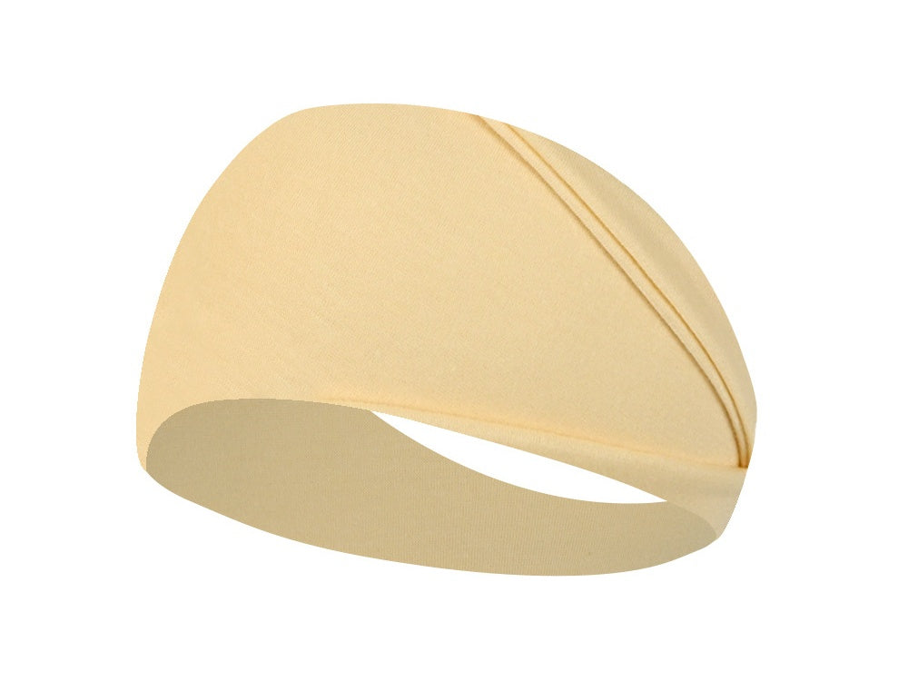 Solid Wide Elastic Yoga Sweatband - Color_14