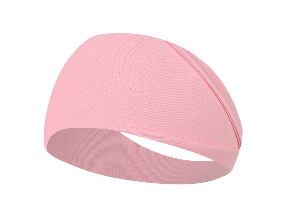 Solid Wide Elastic Yoga Sweatband - Color_20