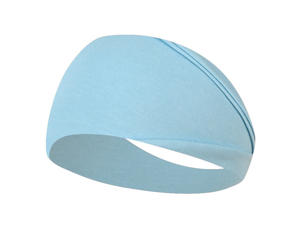 Solid Wide Elastic Yoga Sweatband - Color_27