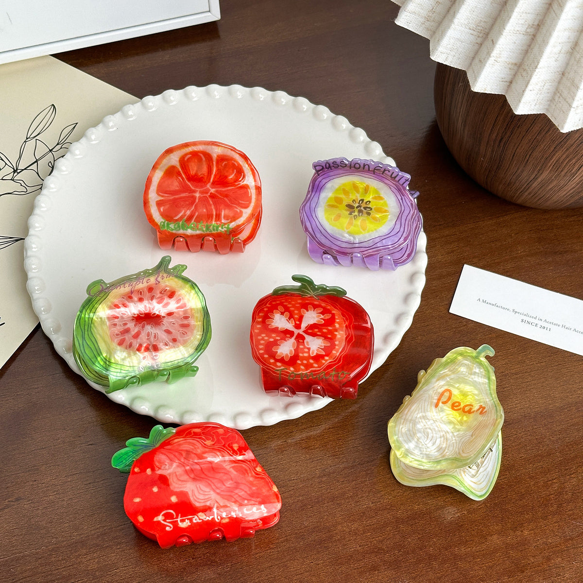Fruit Shaped Jelly Hair Claw Clip