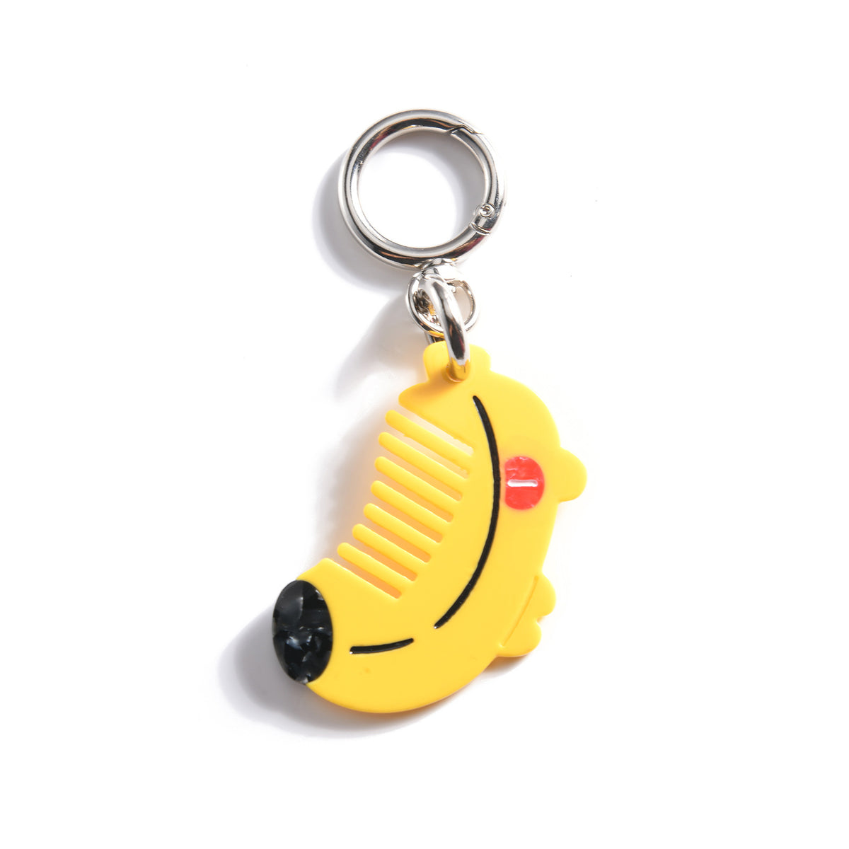 Animal And Dessert Mini Comb Keychain - Banana
