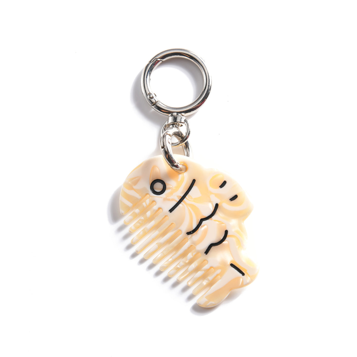 Animal And Dessert Mini Comb Keychain - Fish