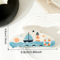 Seaside Vacation Print Hair Claw Clip - Lighthouse
