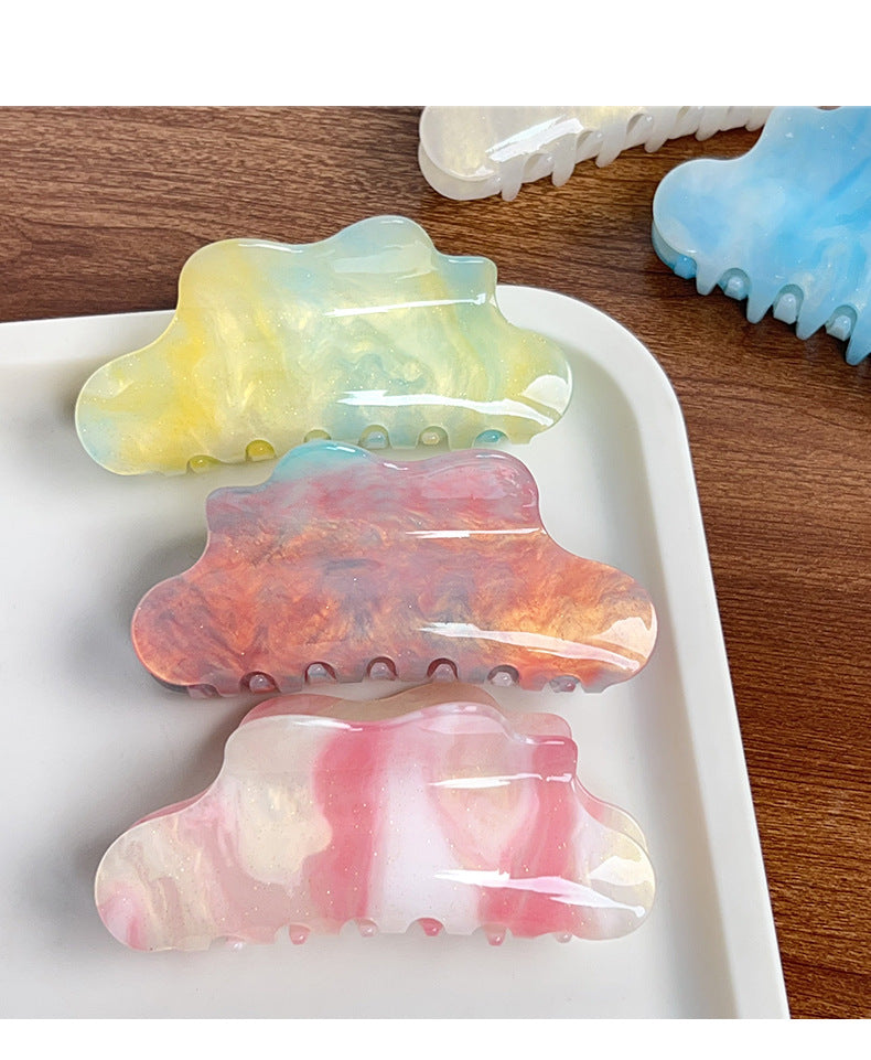 Cloud Shape Color Changing Claw Clip - view 1