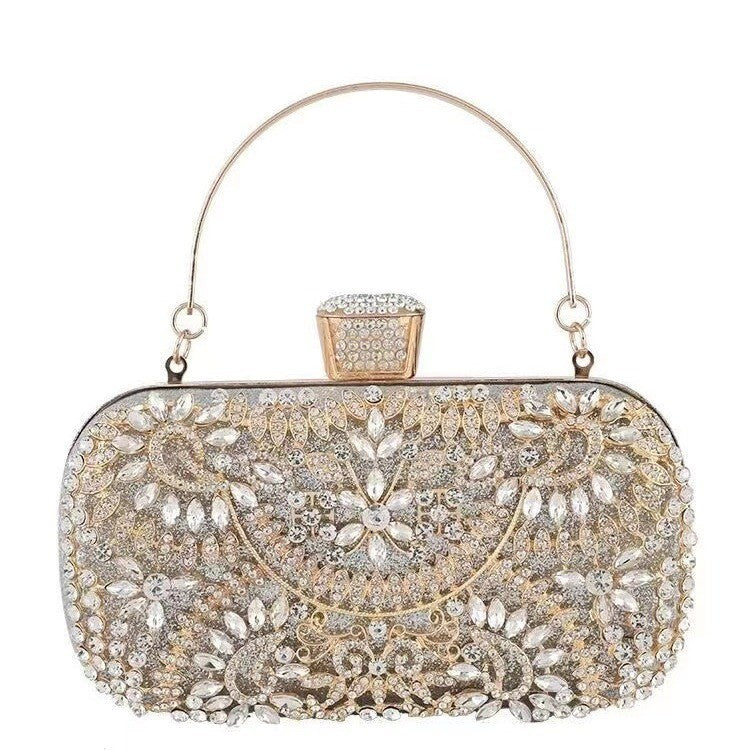 Crystal Embellished Evening Clutch Bag