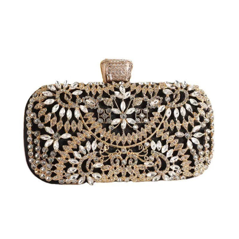 Crystal Embellished Evening Clutch Bag