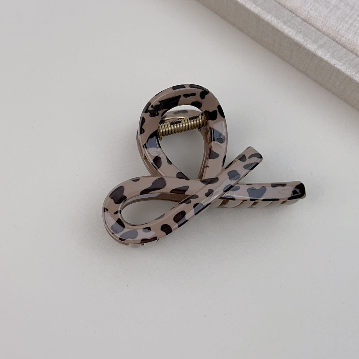 Leopard Print Bow Knot Claw Clip - NO01