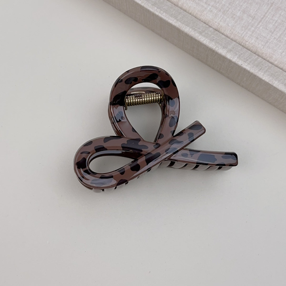 Leopard Print Bow Knot Claw Clip - NO02