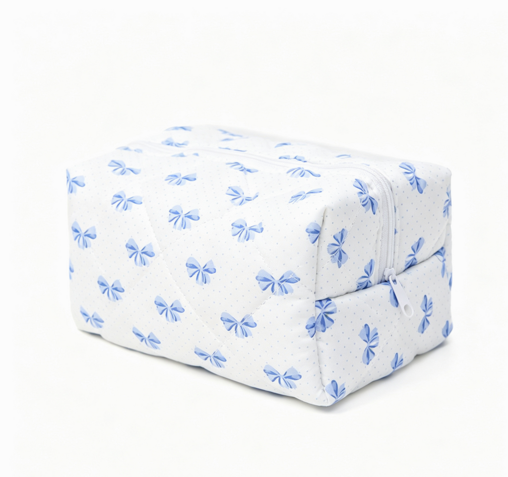 Quilted Cosmetic Pouch in Fruit and Floral Prints - DBBow