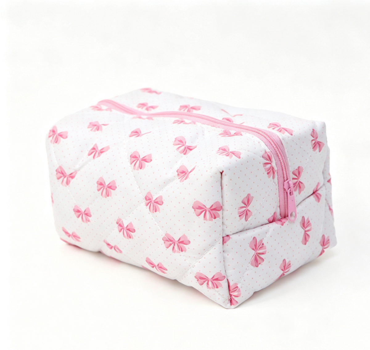 Quilted Cosmetic Pouch in Fruit and Floral Prints - DBow