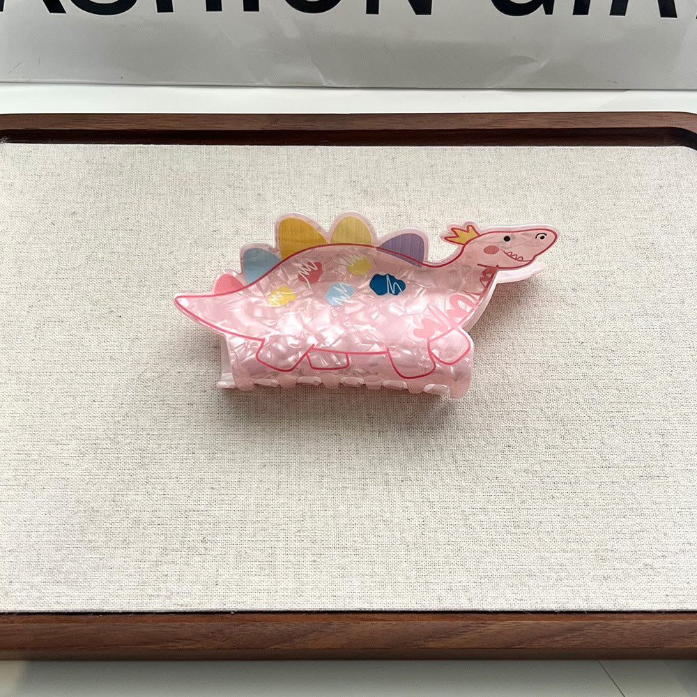 Hand Painted Animal Acetate Claw Clip - Color_03